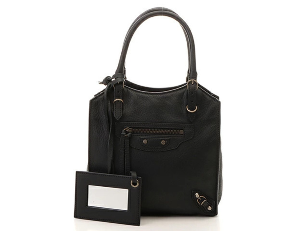 Balenciaga handbag black leather